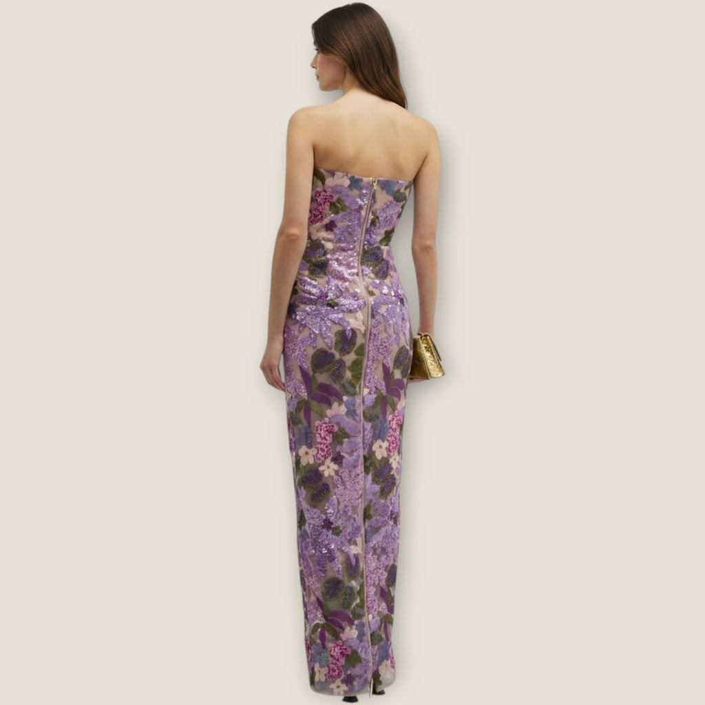 Vestido de Aria con Bordado Floral
