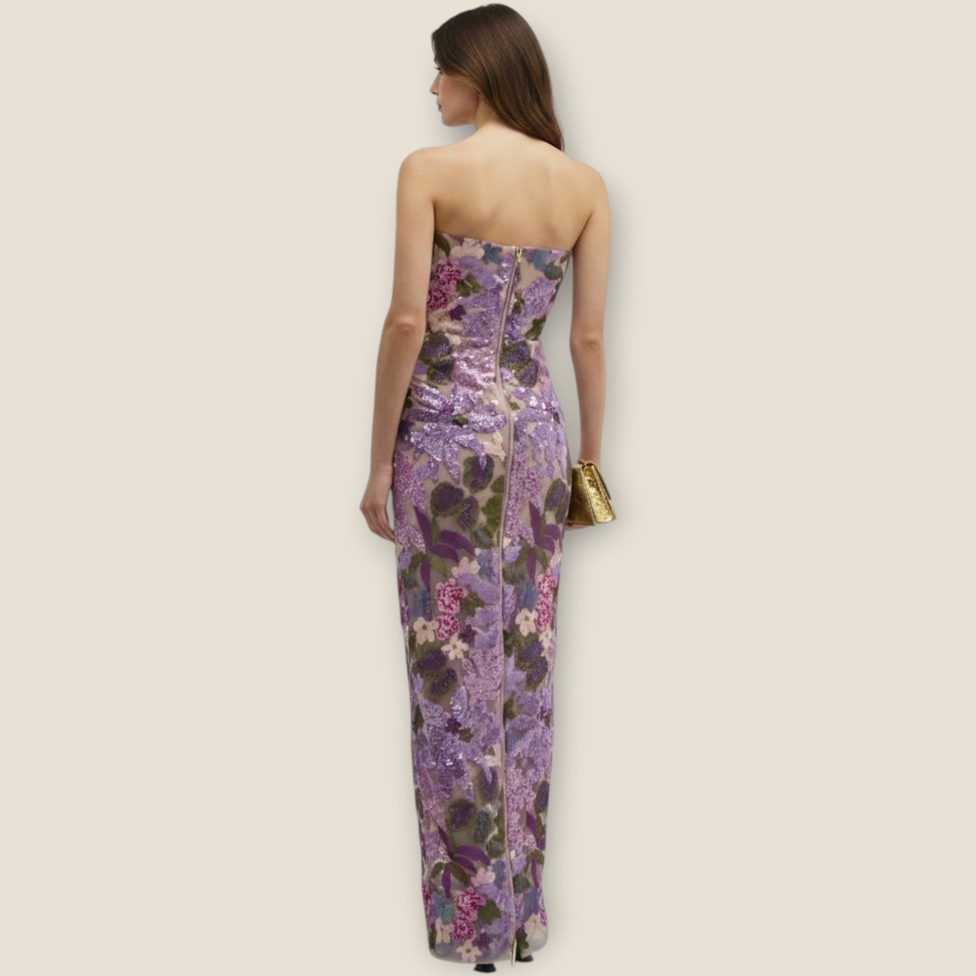 Vestido de Aria con Bordado Floral