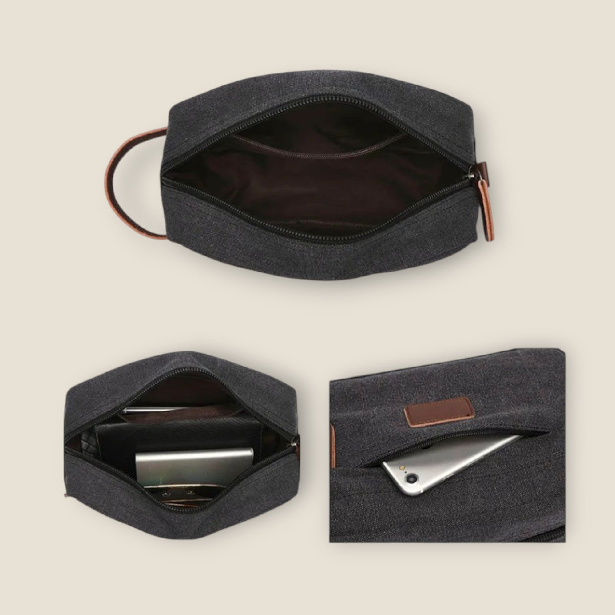 Neceser de Viaje de Lona para Hombre - Aria Select