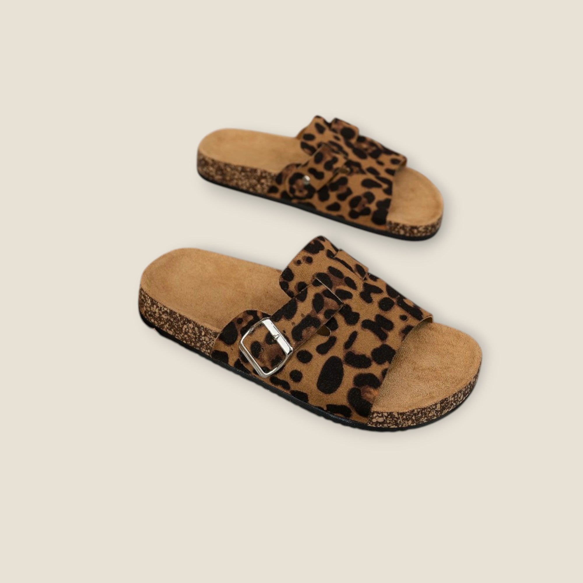 Sandalias "Aria" - Suela de Corcho y Hebilla Ajustable