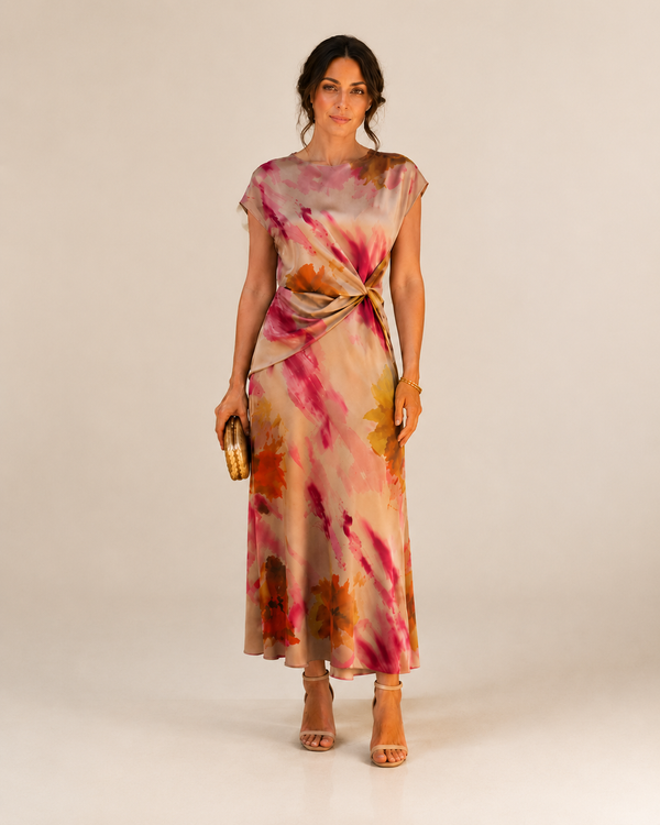 Sonia™ | Vestido Fluido con Nudo Elegante