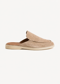 Beige Suède Mocasines - Aria Select