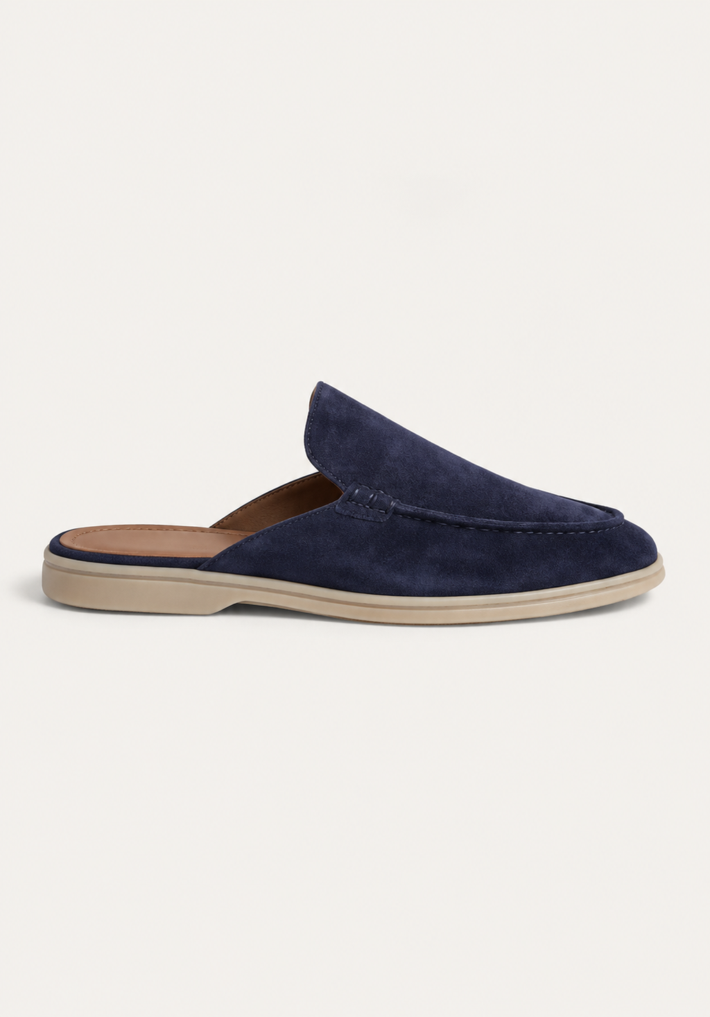 Navy Suède Mocasines - Aria Select