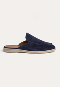 Navy Suède Mocasines - Aria Select