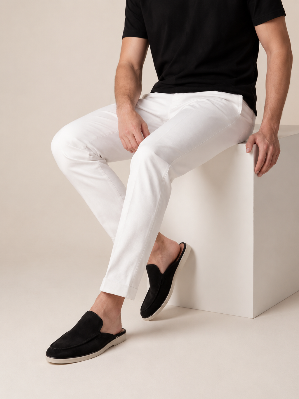 Black Suède Mocasines - Aria Select
