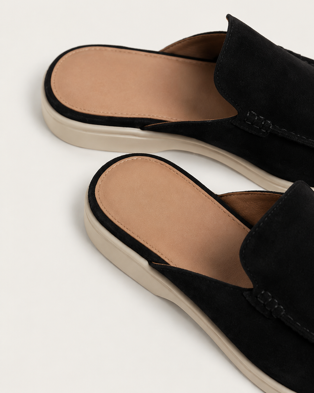 Black Suède Mocasines - Aria Select