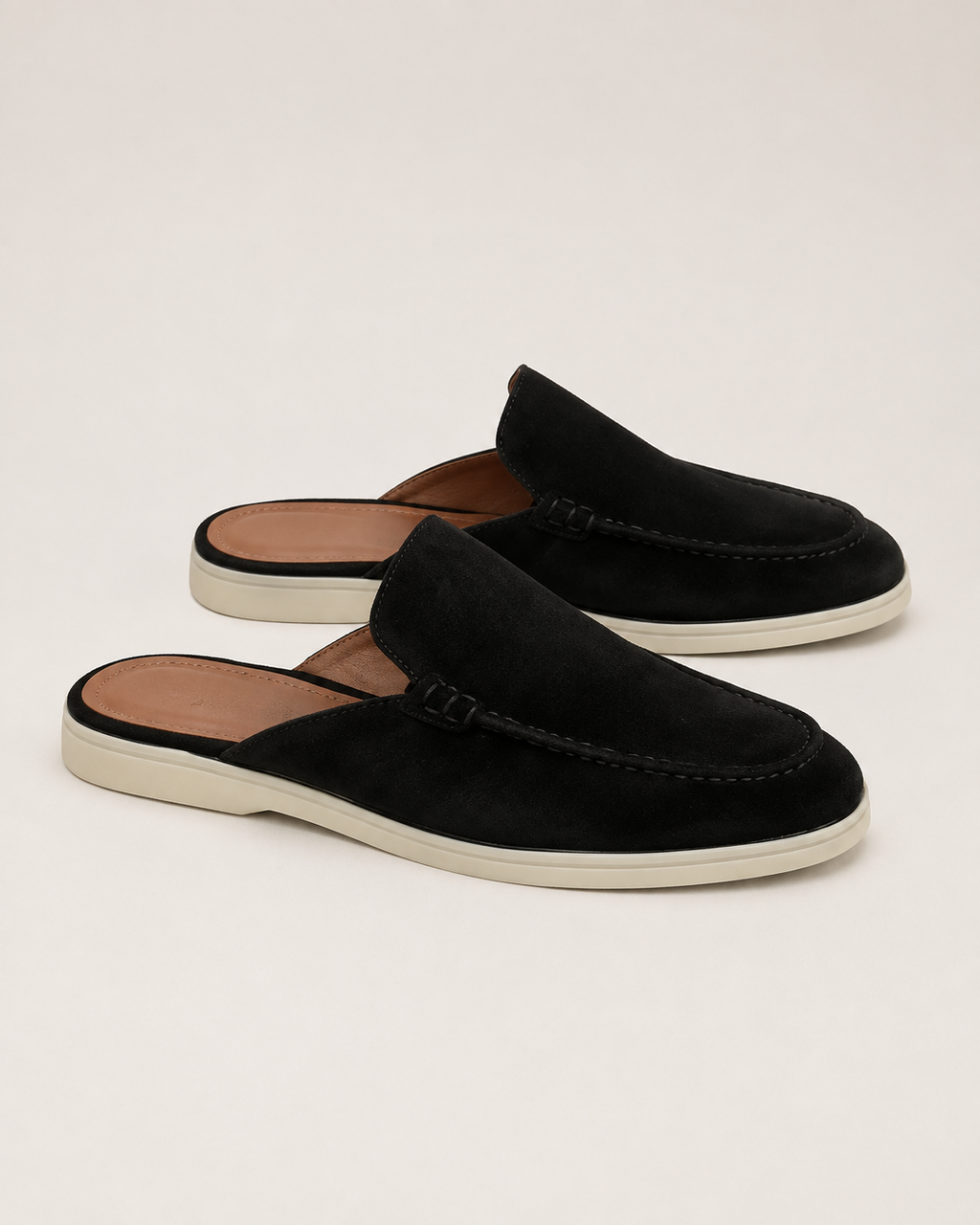 Black Suède Mocasines - Aria Select