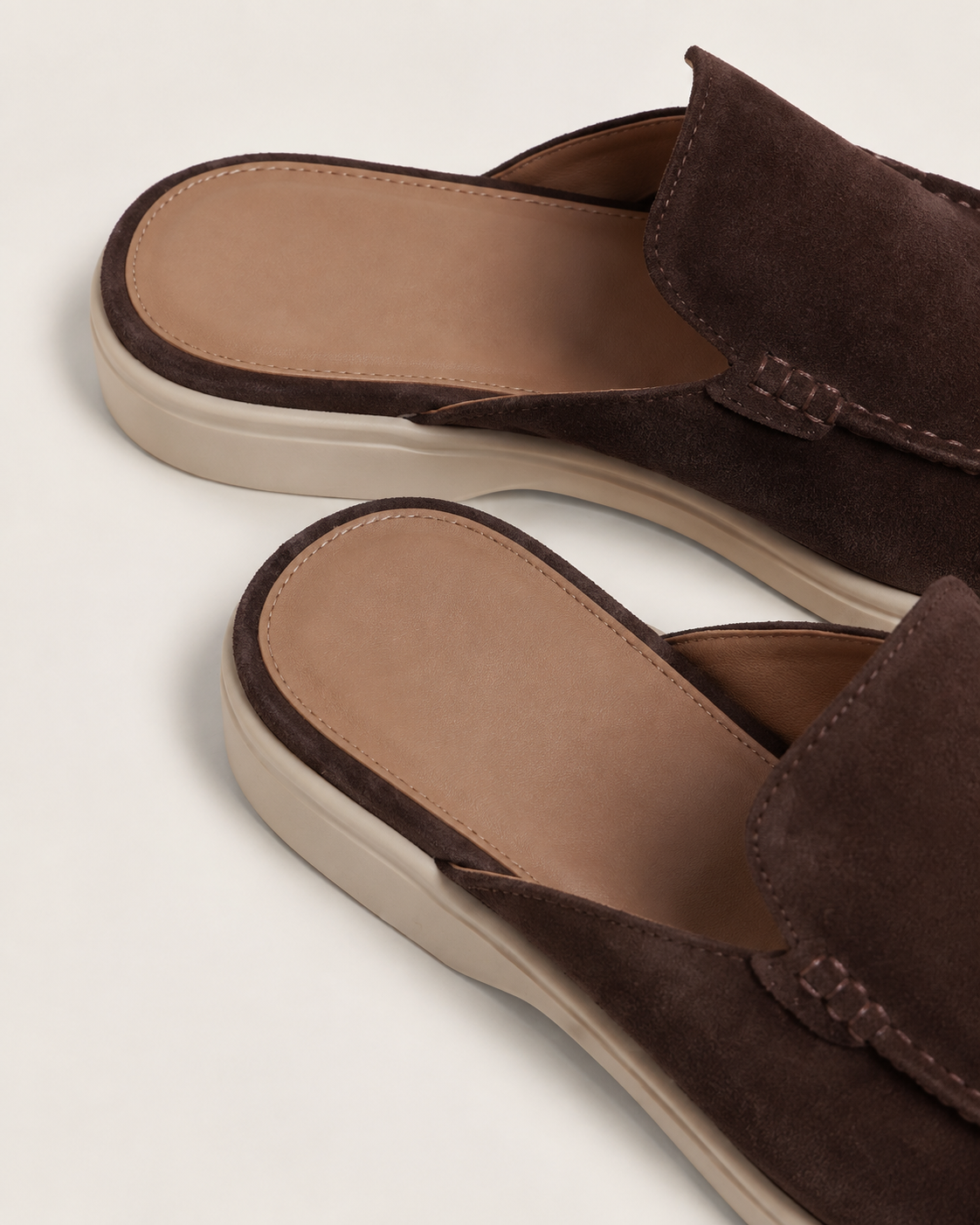 Brown Suède Mocasines - Aria Select