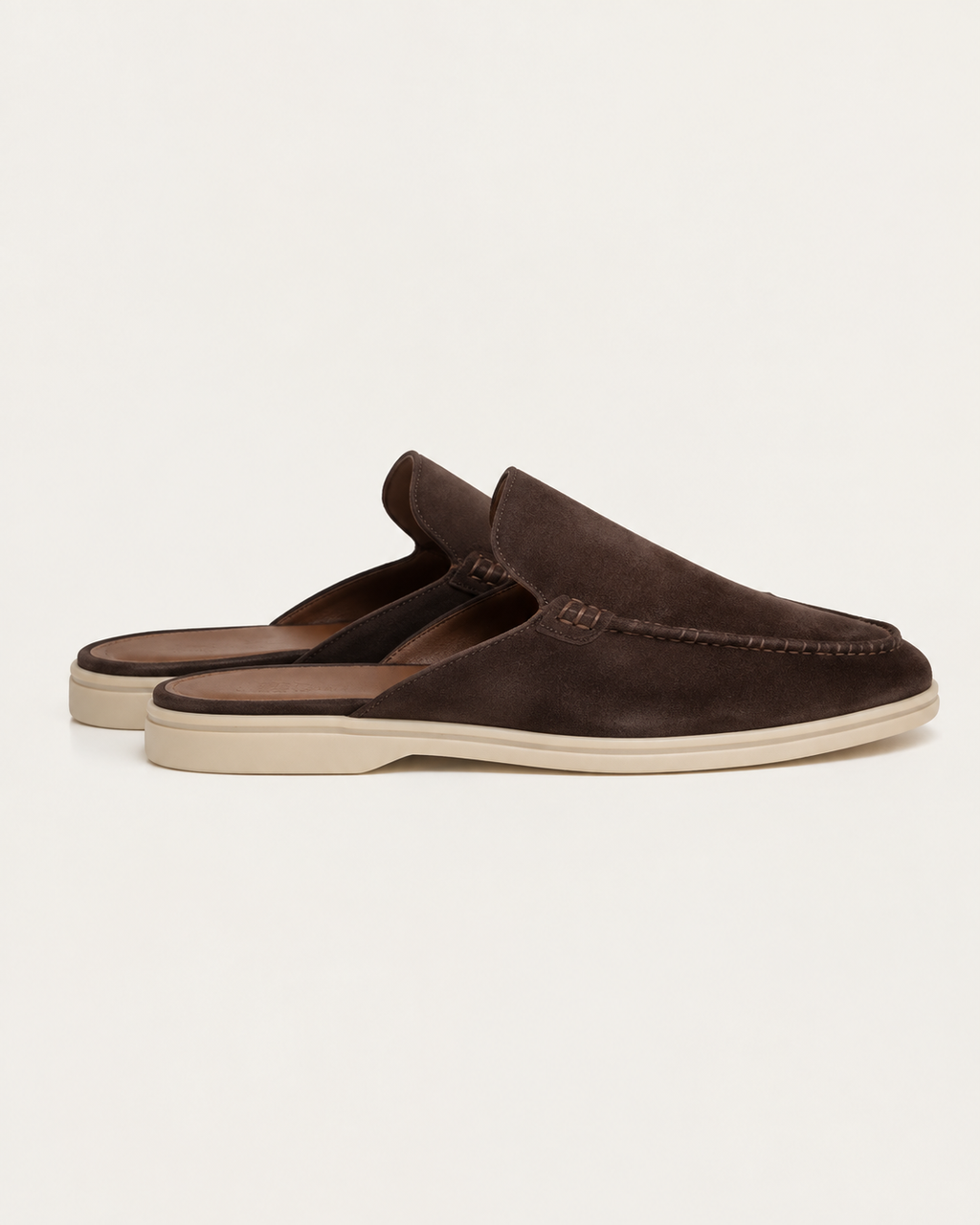 Brown Suède Mocasines - Aria Select