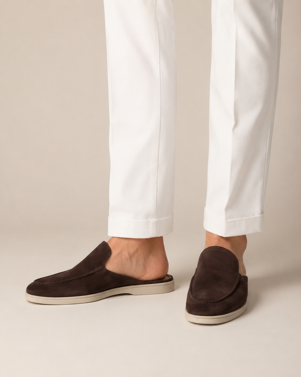 Brown Suède Mocasines - Aria Select