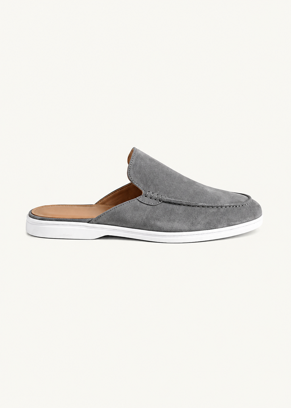 Grey Suède Mocasines - Aria Select