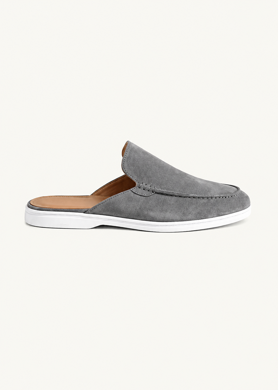 Grey Suède Mocasines - Aria Select