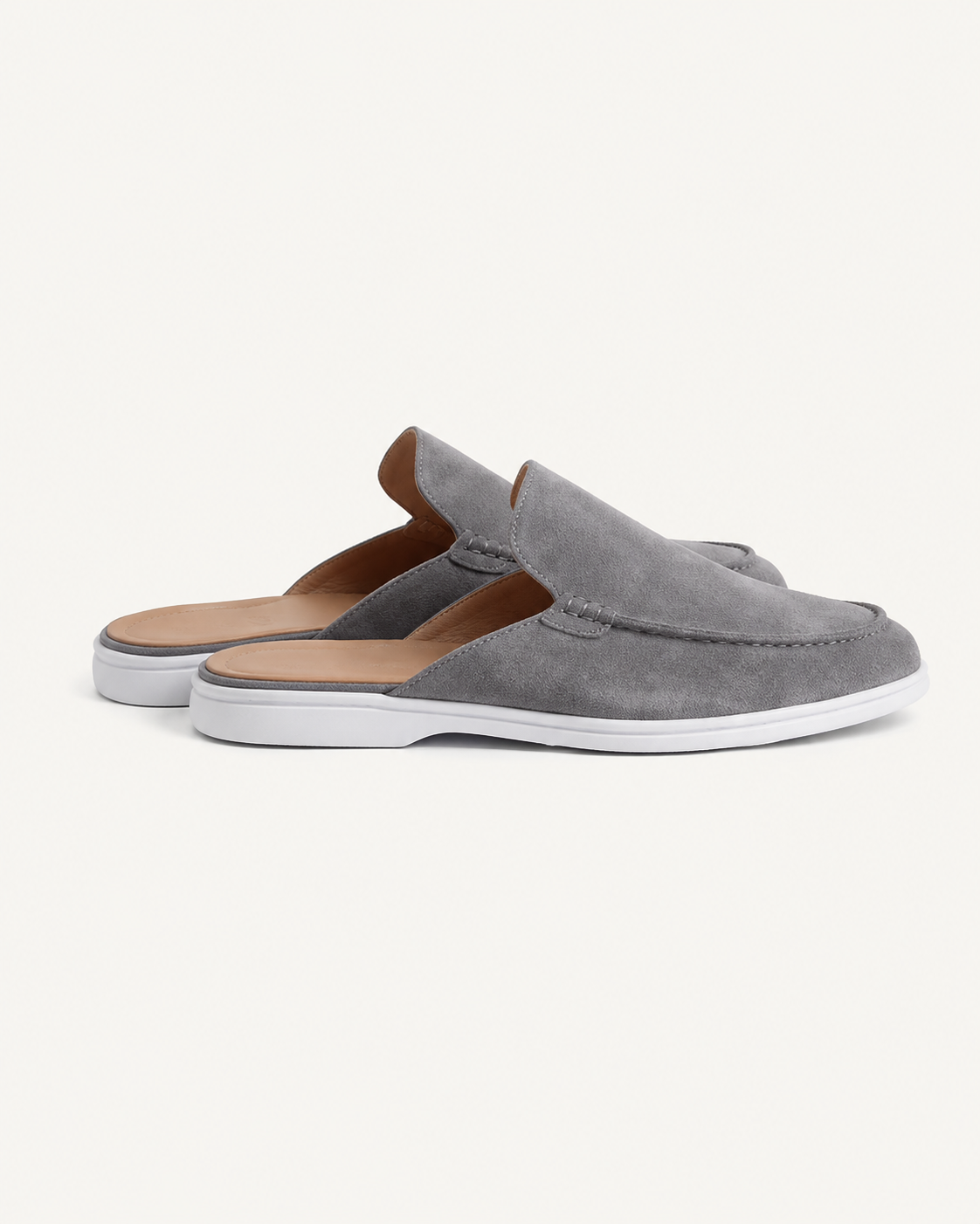 Grey Suède Mocasines - Aria Select