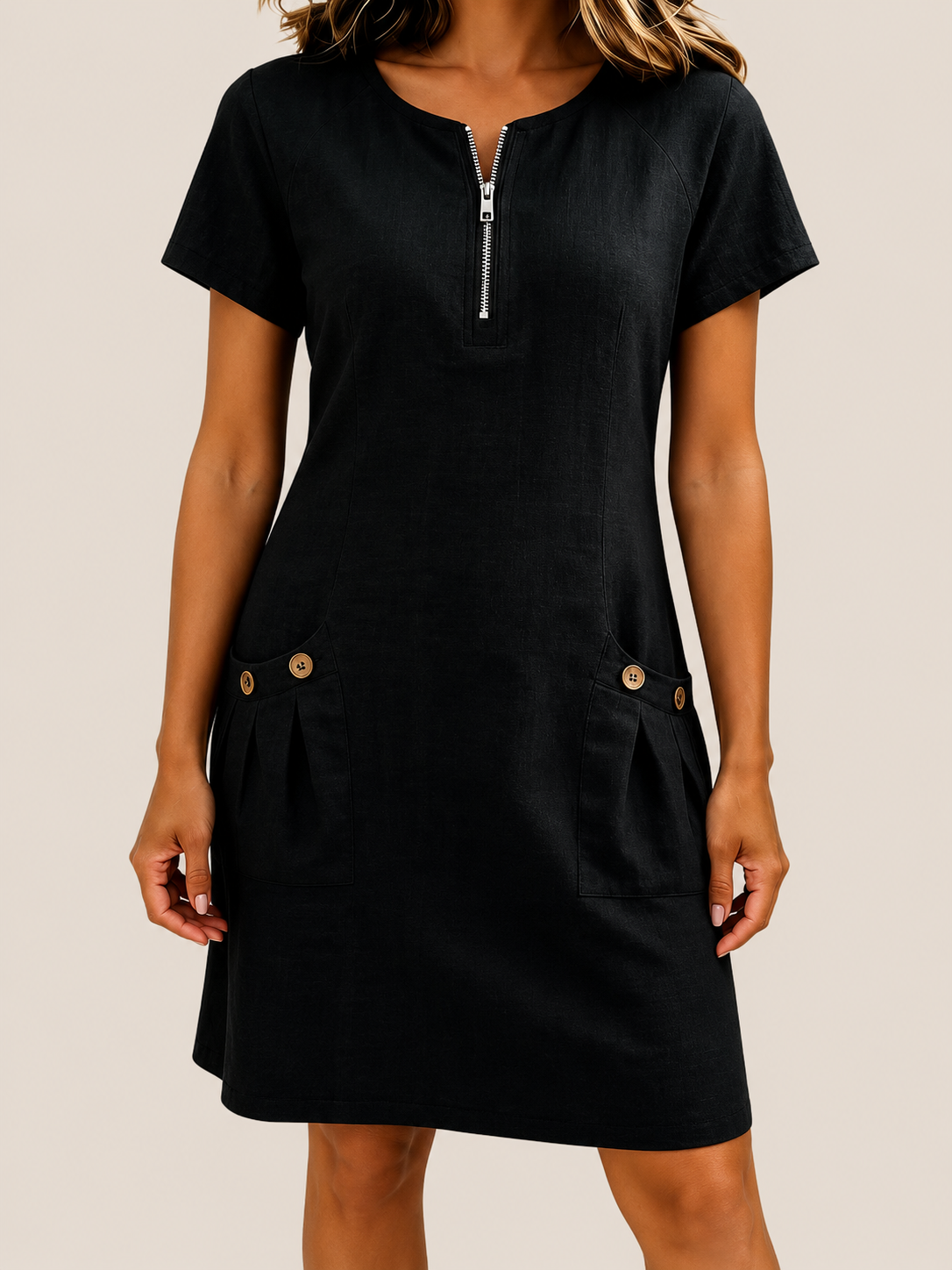 Aria Select | Vestido de Algodón con Cremallera