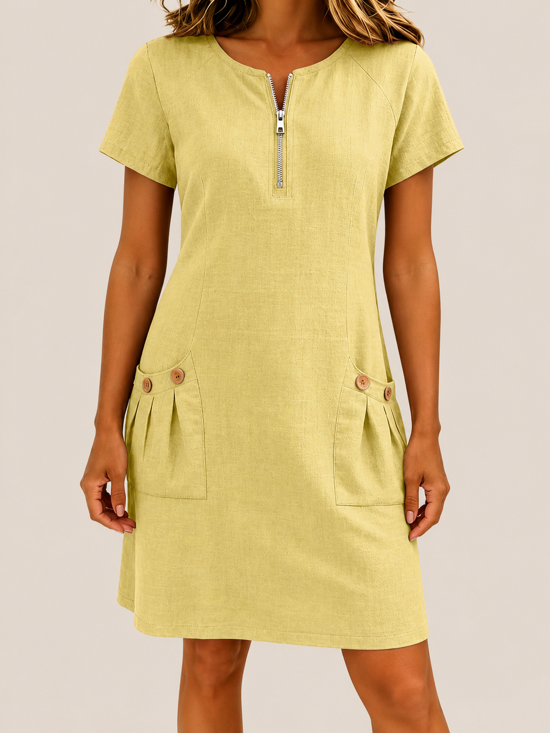Aria Select | Vestido de Algodón con Cremallera
