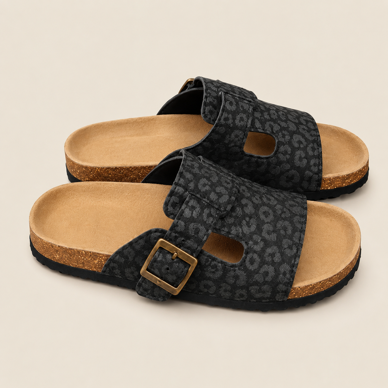 Sandalias "Aria" - Suela de Corcho y Hebilla Ajustable