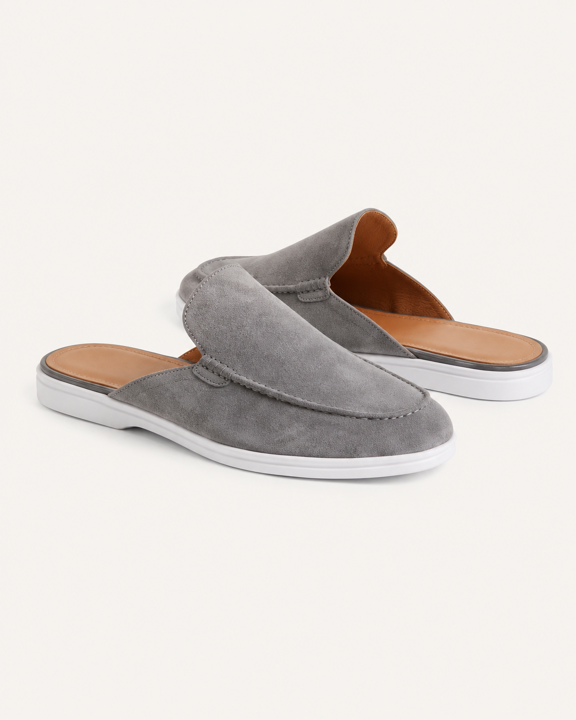 Grey Suède Mocasines - Aria Select