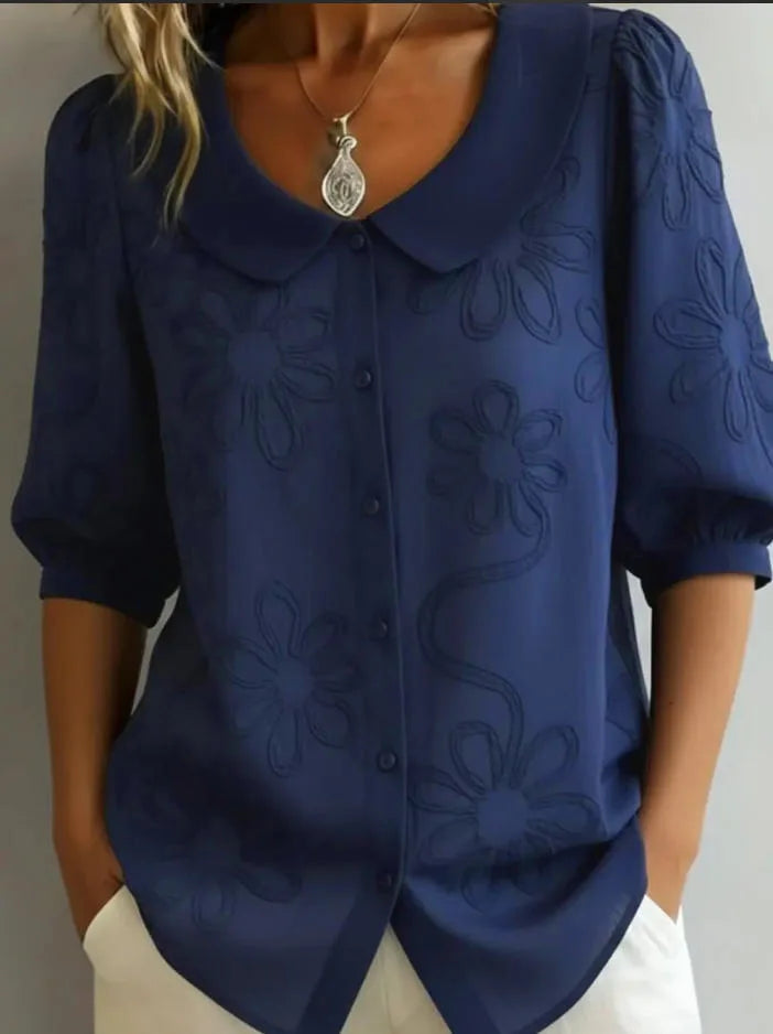 BLUSA DE FLORES ELEGANTE