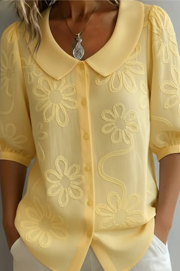 BLUSA DE FLORES ELEGANTE