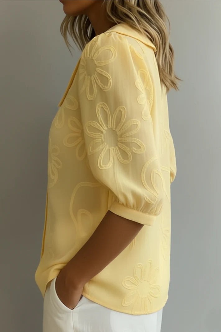 BLUSA DE FLORES ELEGANTE
