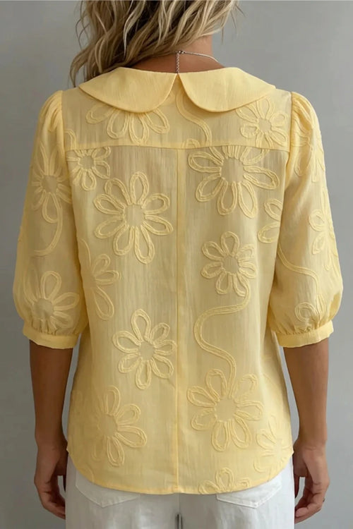 BLUSA DE FLORES ELEGANTE